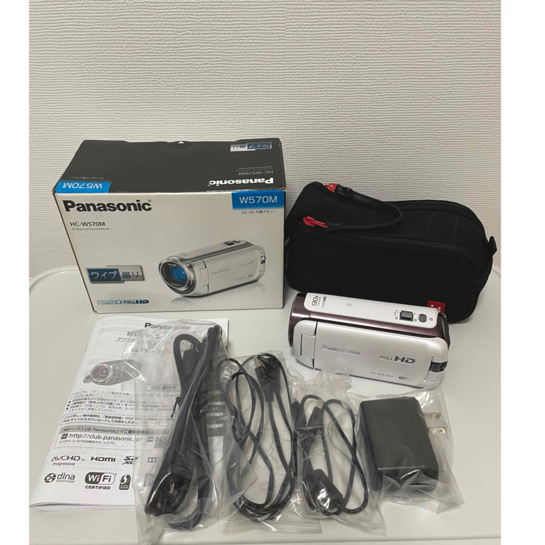 Panasonic ビデオカメラ HC-W570M ホワイト カメラ Panasonic ビデオカメラ HC-W570M ホワイト カメラ