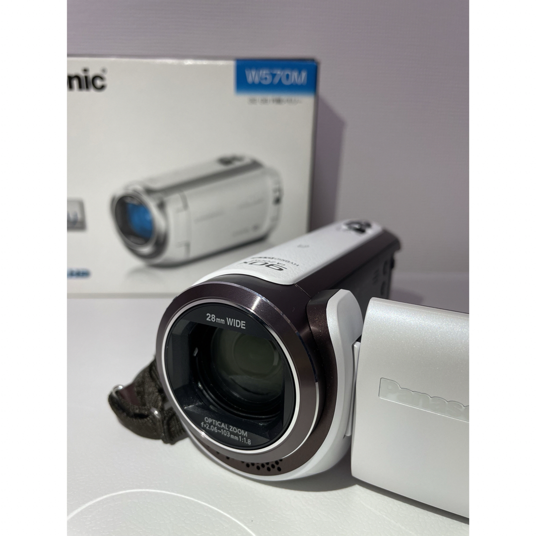 Panasonic ビデオカメラ HC-W570M ホワイト カメラ Panasonic ビデオカメラ HC-W570M ホワイト カメラ