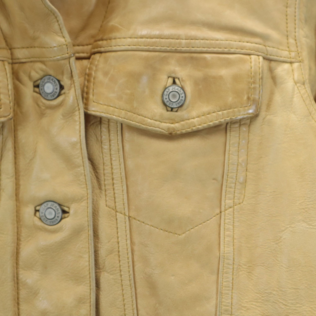 GAP - ギャップ オールド 牛革 レザー トラッカー ジャケット XS GAP - ギャップ オールド 牛革 レザー トラッカー ジャケット XS