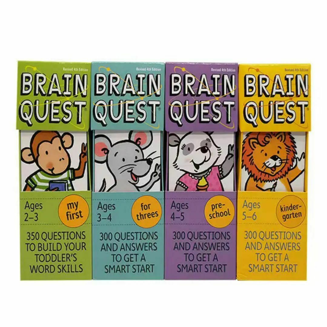 Brain Quest 英語クイズカード 4セットマイヤペン対応 箱付 袋付 Brain Quest 英語クイズカード 4セットマイヤペン対応 箱付 袋付
