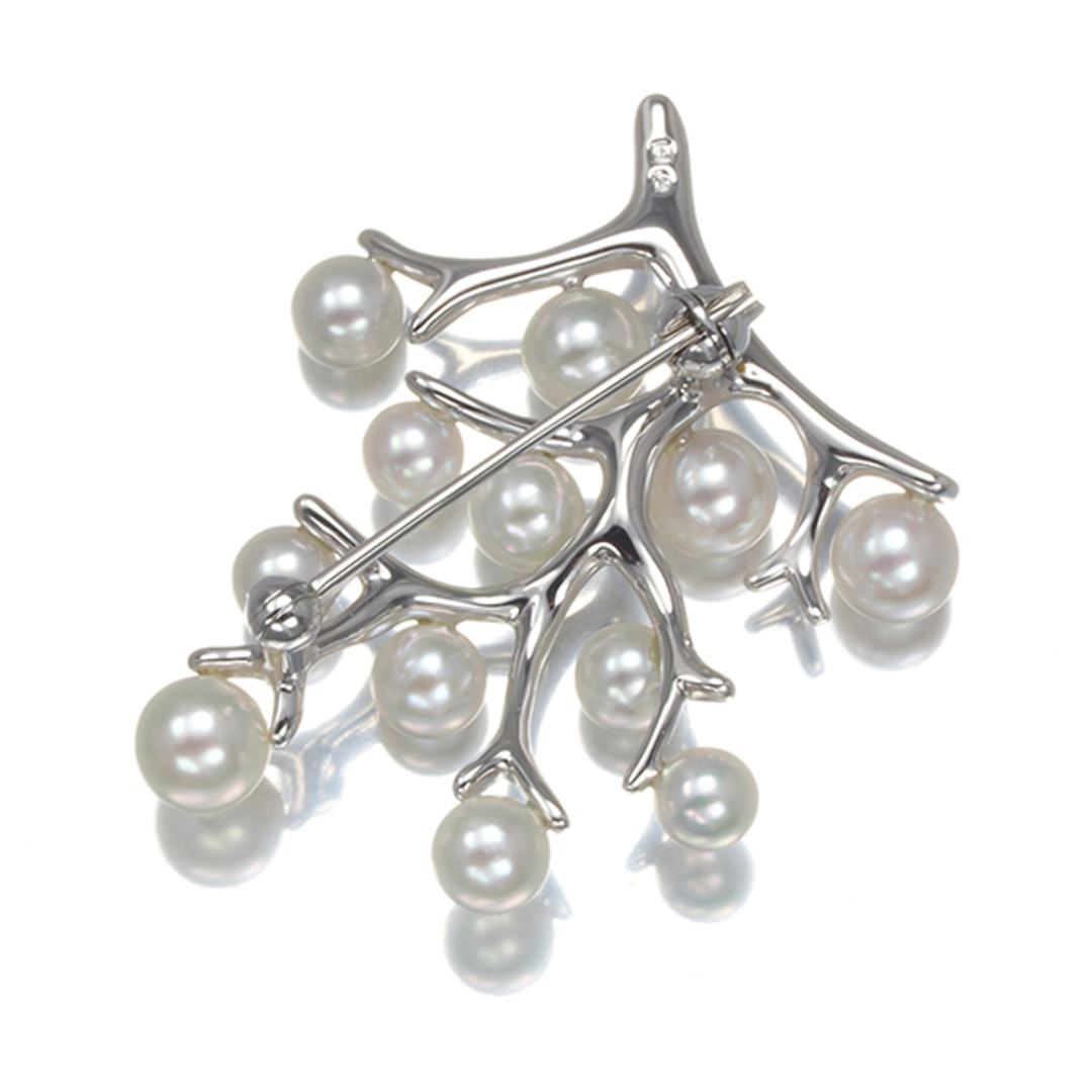MIKIMOTO - ミキモト ブローチ パール 真珠 4.0-5.2mm 幸福の木 MIKIMOTO - ミキモト ブローチ パール 真珠 4.0-5.2mm 幸福の木