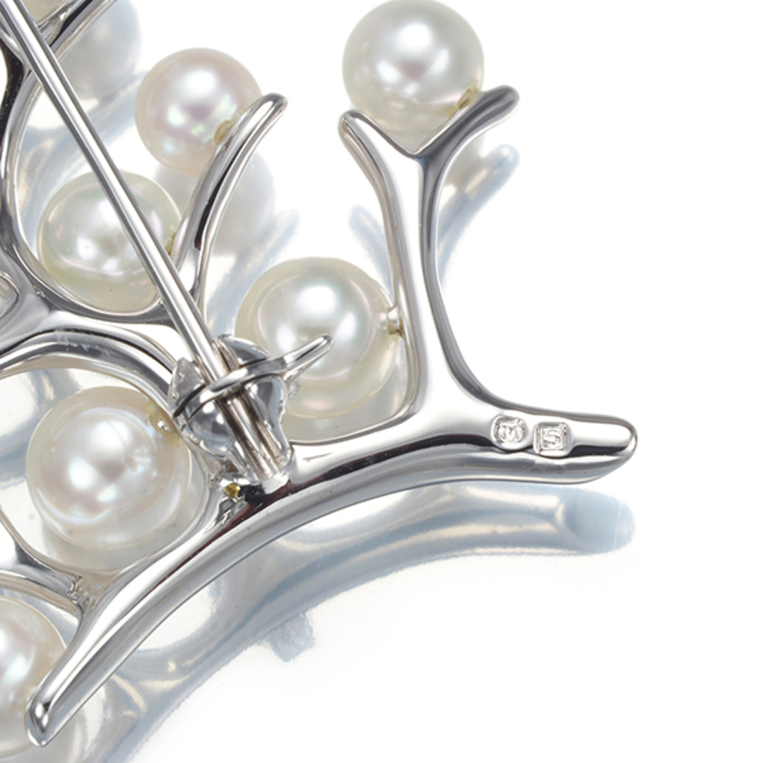 MIKIMOTO - ミキモト ブローチ パール 真珠 4.0-5.2mm 幸福の木 MIKIMOTO - ミキモト ブローチ パール 真珠 4.0-5.2mm 幸福の木