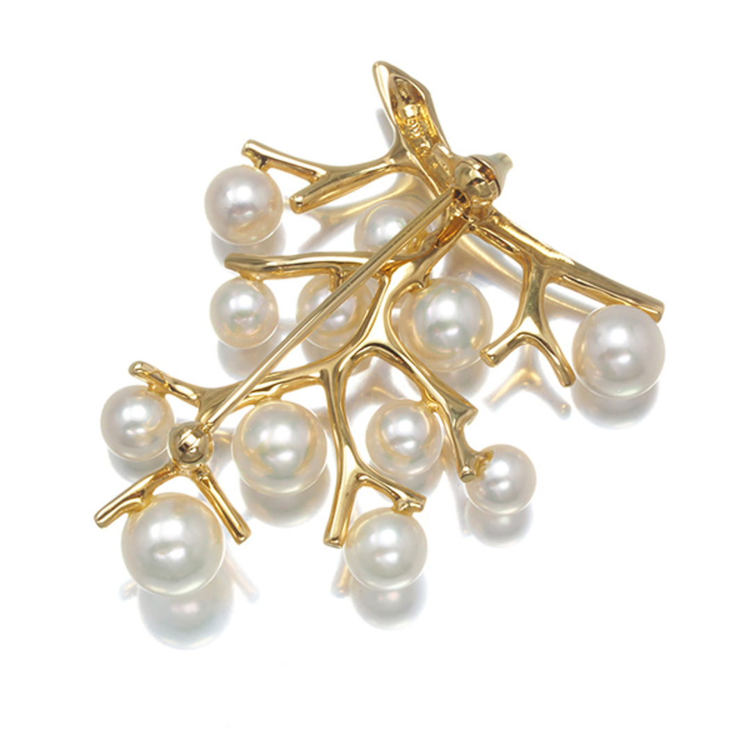 MIKIMOTO - ミキモト ブローチ パール 真珠 4.8-6.8mm 幸福の木 MIKIMOTO - ミキモト ブローチ パール 真珠 4.8-6.8mm 幸福の木