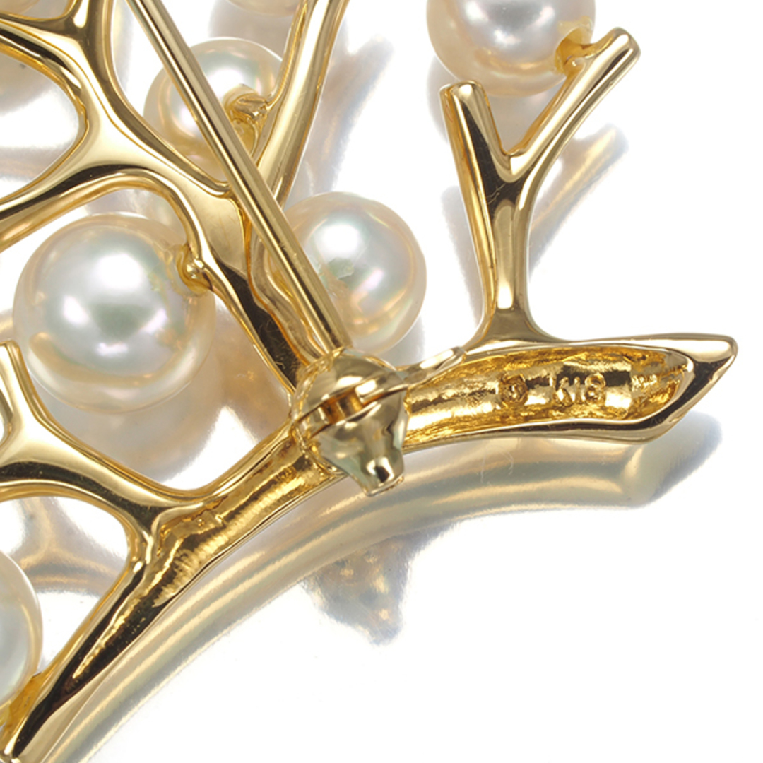 MIKIMOTO - ミキモト ブローチ パール 真珠 4.8-6.8mm 幸福の木 MIKIMOTO - ミキモト ブローチ パール 真珠 4.8-6.8mm 幸福の木