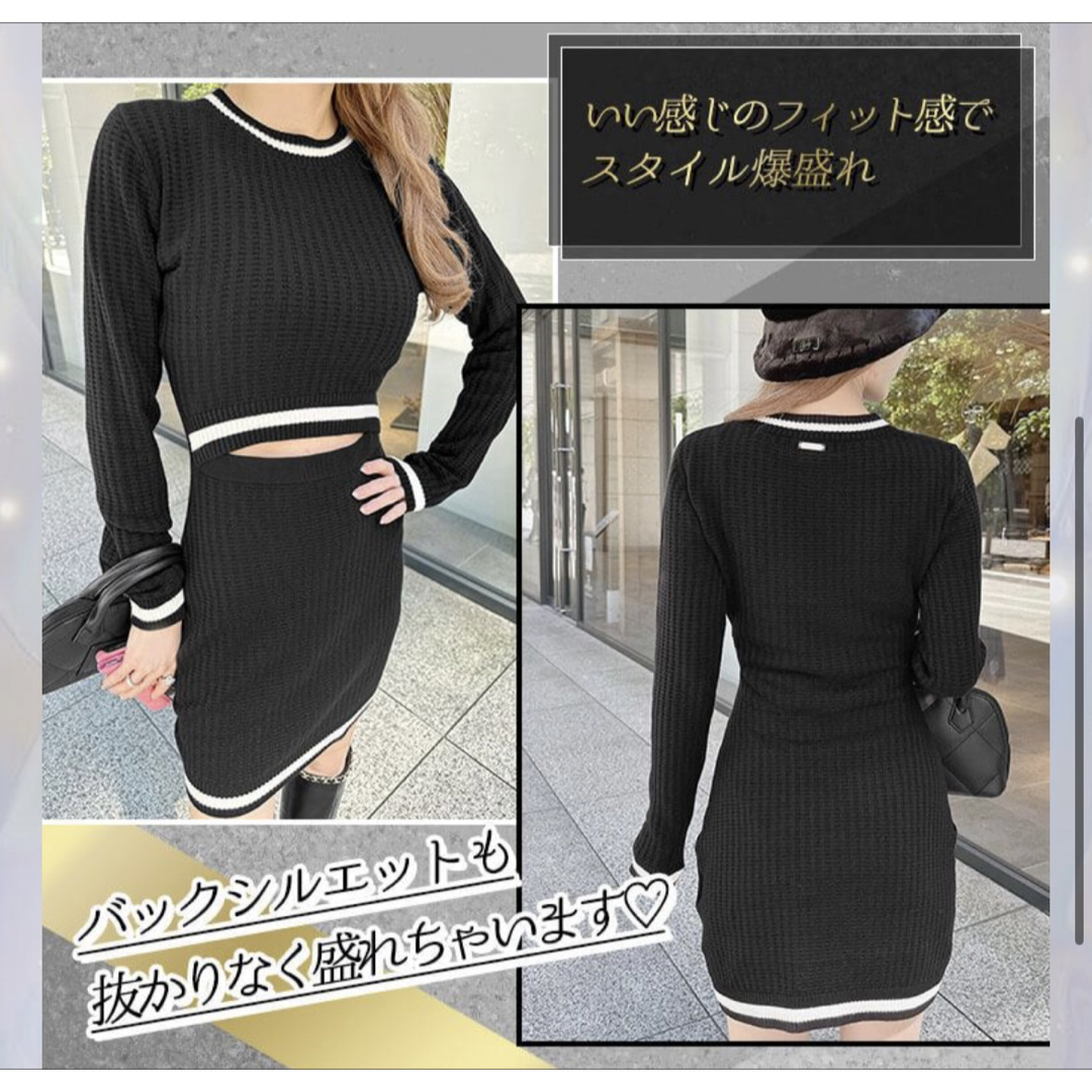 Rady - 新品タグ付き Rady ウエストオープンバイカラーニット Rady - 新品タグ付き Rady ウエストオープンバイカラーニット