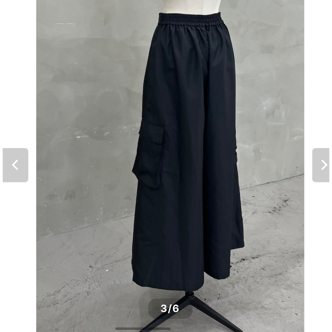 リグドット lig. wide cargo pants / black リグドット lig. wide cargo pants / black