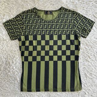 FENDI(Tシャツ(半袖/袖なし) ・ グリーン・カーキ/緑色系)の FENDI(Tシャツ(半袖/袖なし) ・ グリーン・カーキ/緑色系)の