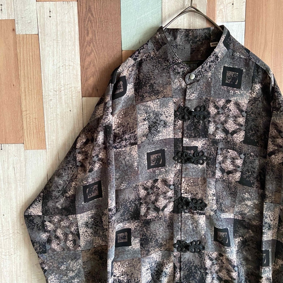 VINTAGE - 90s 00s vintage 古着 総柄シャツ カンフー バンド VINTAGE - 90s 00s vintage 古着 総柄シャツ カンフー バンド