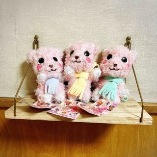 【可愛い3匹】ポストペットマフラー付きふわふわぬいぐるみ(ぬいぐるみ)