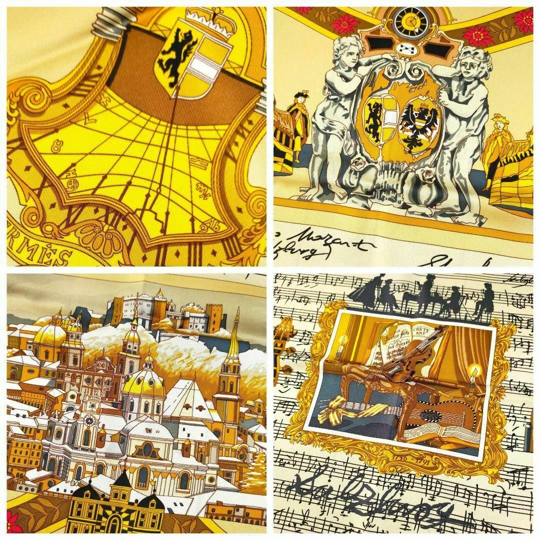 HERMES - ☘️極美品☘️ エルメス ザルツブルクにて スカーフ HERMES - ☘️極美品☘️ エルメス ザルツブルクにて スカーフ