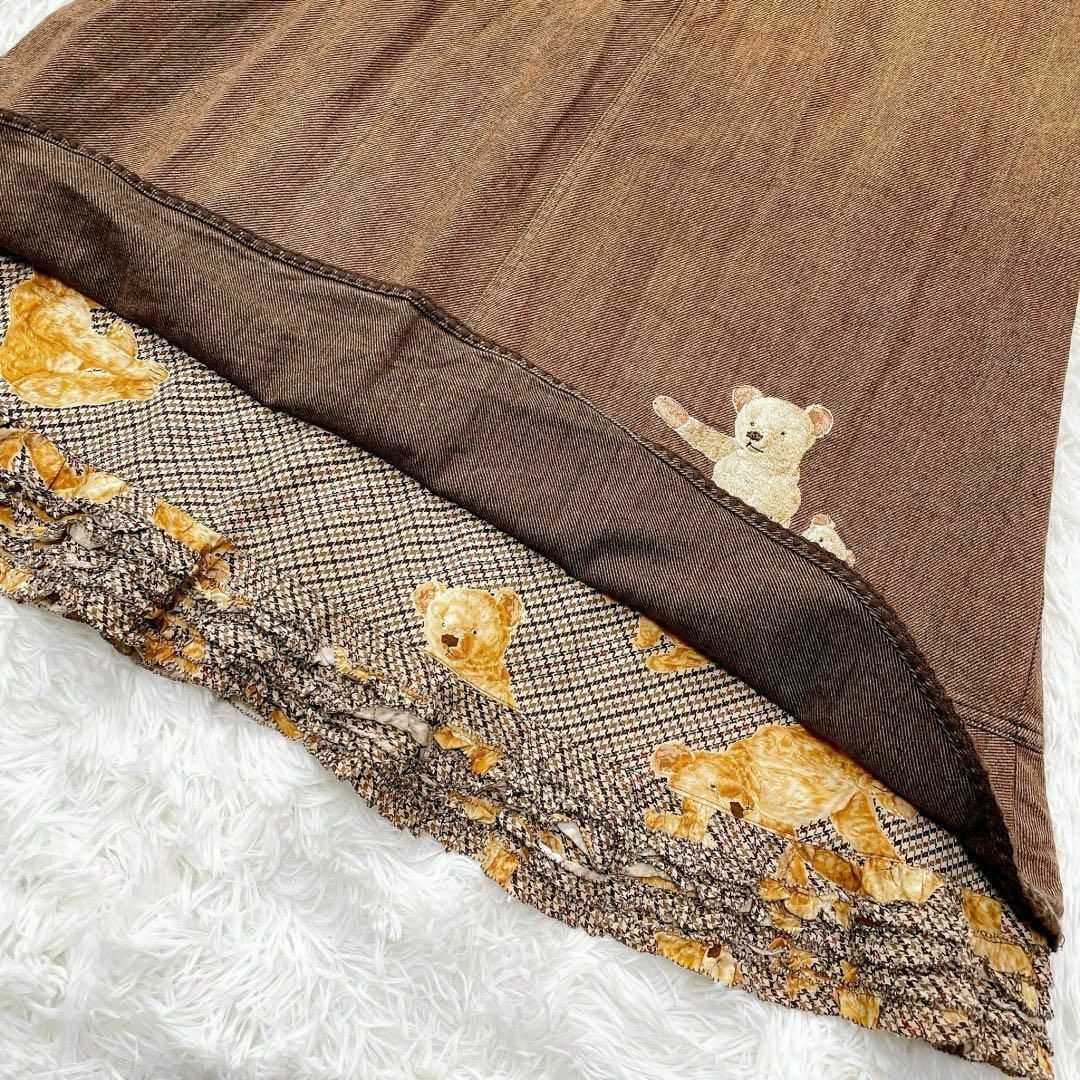 希少 / 美品】ピンクハウス ロングスカート クマ 刺繍 希少 / 美品】ピンクハウス ロングスカート クマ 刺繍