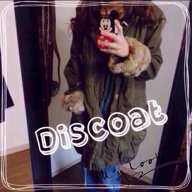 Discoat(ディスコート)のDiscoatリアルファーモッズコート♡ レディースのジャケット/アウター(モッズコート)の商品写真