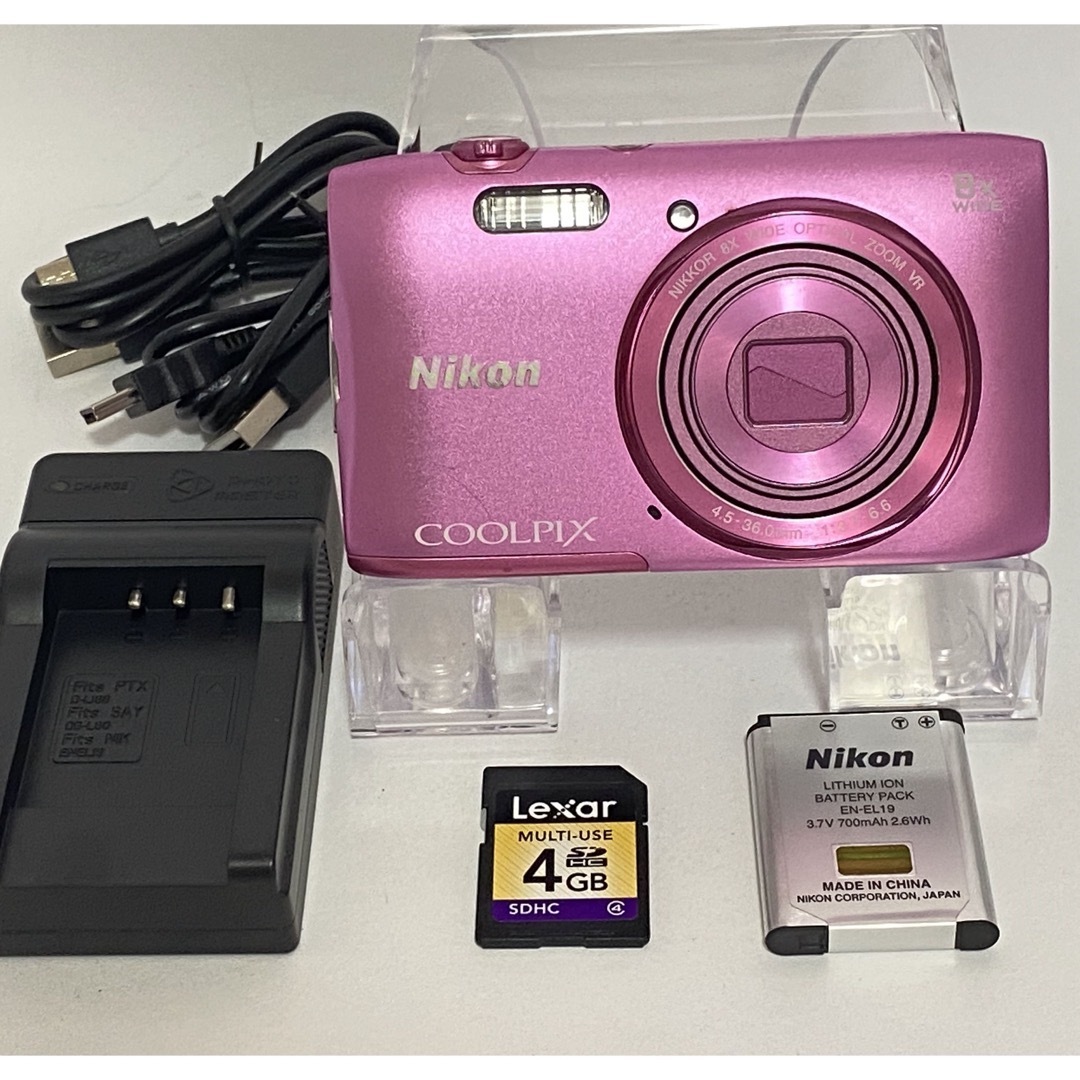 最安挑戦! s3600 coolpix Nikon ニコン ピンク SDカード付 最安挑戦! s3600 coolpix Nikon ニコン ピンク SDカード付