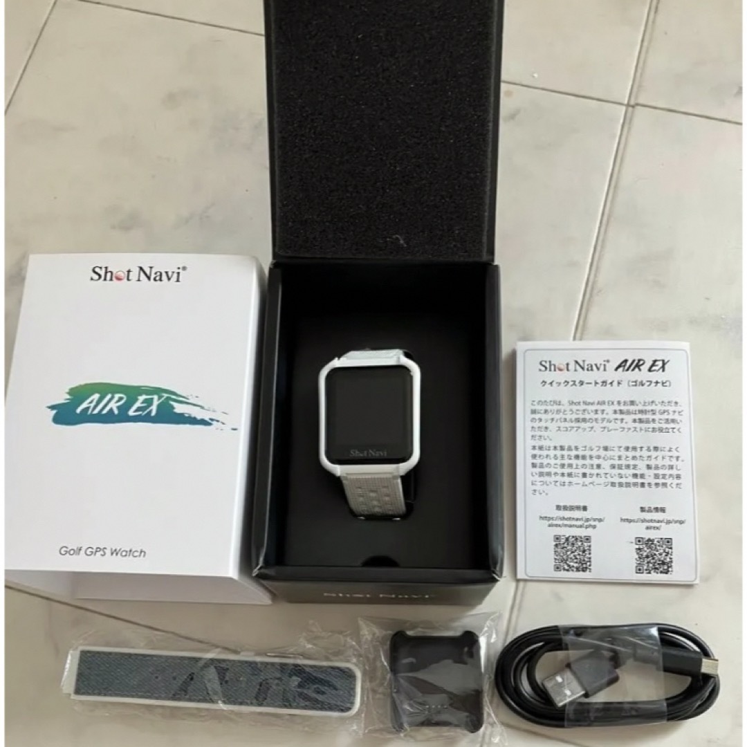 ShotNavi AIR EX ゴルフ GPSウォッチ ホワイト ShotNavi AIR EX ゴルフ GPSウォッチ ホワイト