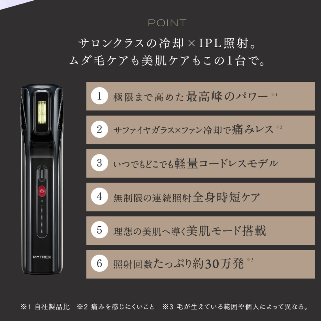 脱毛器 コードレス MYTREX MiRAY AIR - 美容/健康 脱毛器 コードレス MYTREX MiRAY AIR - 美容/健康