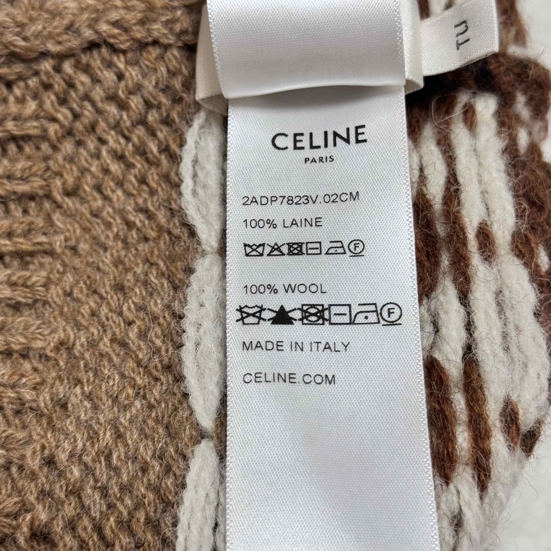 セリーヌ 美品 トリオンフ ニット帽 ビーニー ニットキャップ セリーヌ 美品 トリオンフ ニット帽 ビーニー ニットキャップ