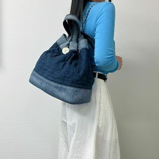 シャネル(CHANEL)のCHANEL　シャネル　ココマーク　2wayバッグ　チェーンリュックサック　バックパック　ショルダーバッグ　デニム　レディース　１９番台【中古商品】Backpack HIBUOCHI VINTAGE(リュック/バックパック)