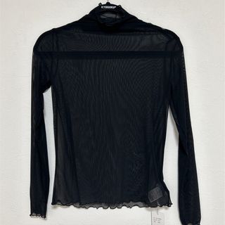 新品タグ付き INOLVE シアー シースルー モックネック タートルネック(カットソー(長袖/七分))