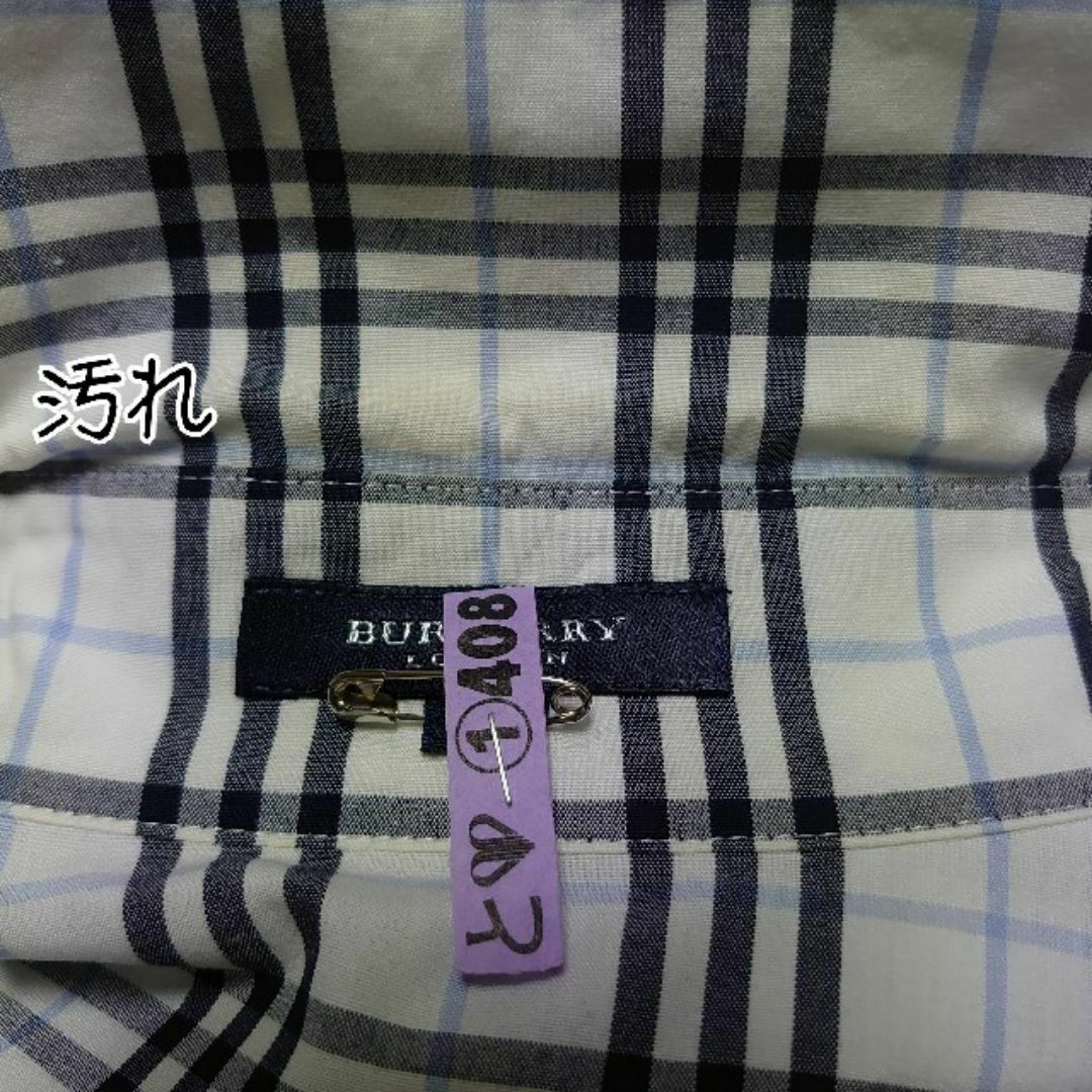 BURBERRY - バーバリーロンドン チェックブラウス 7分袖 42 BURBERRY - バーバリーロンドン チェックブラウス 7分袖 42