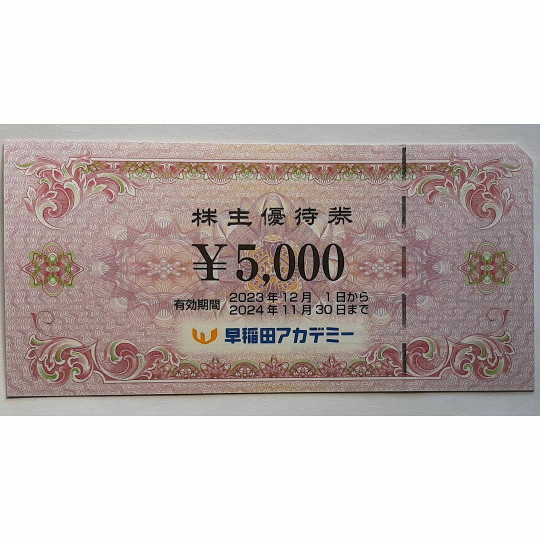 早稲田アカデミー 株主優待 10000円分 早稲田アカデミー 株主優待 10000円分