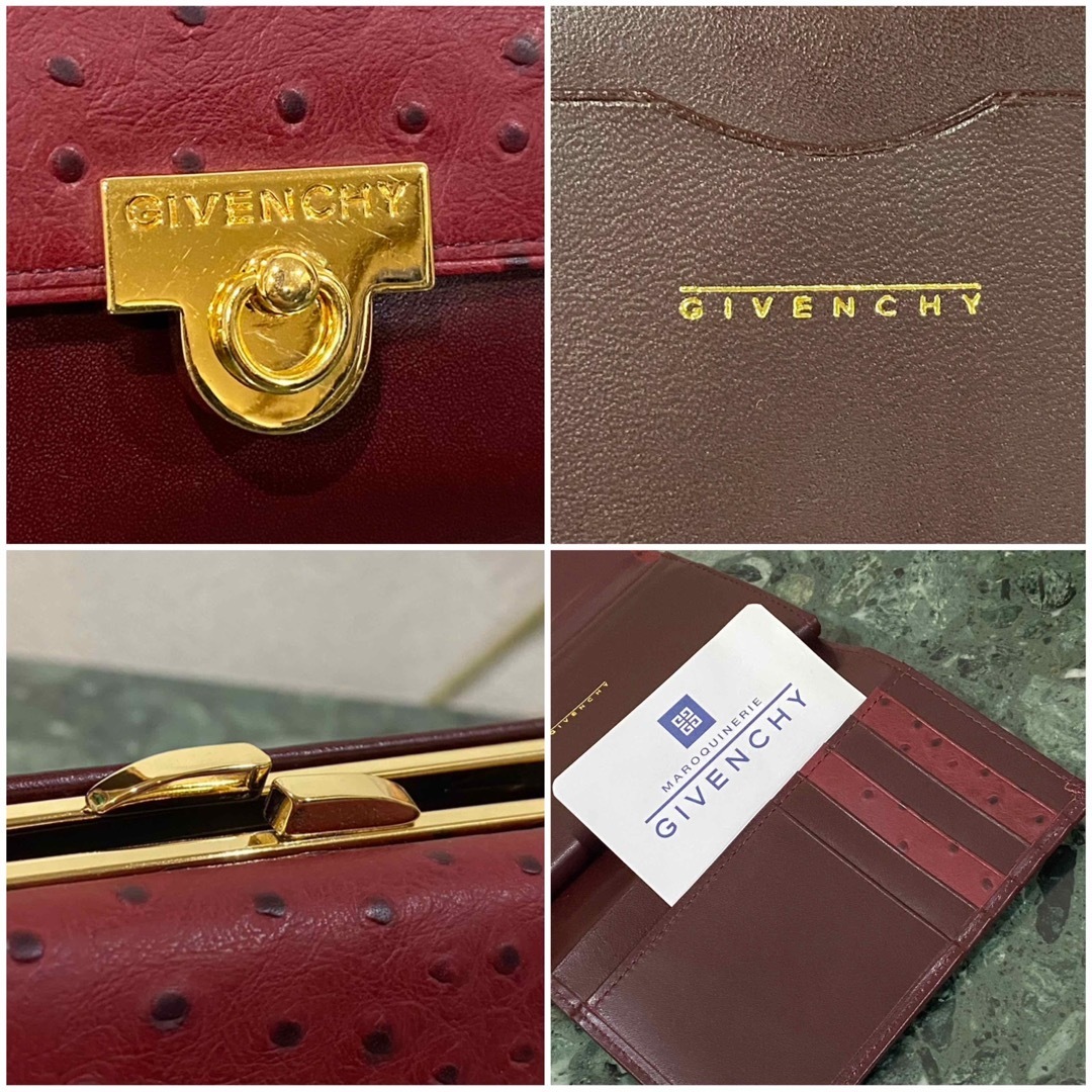 GIVENCHY - 未使用 GIVENCHY 三つ折り財布 オーストリッチ GIVENCHY - 未使用 GIVENCHY 三つ折り財布 オーストリッチ