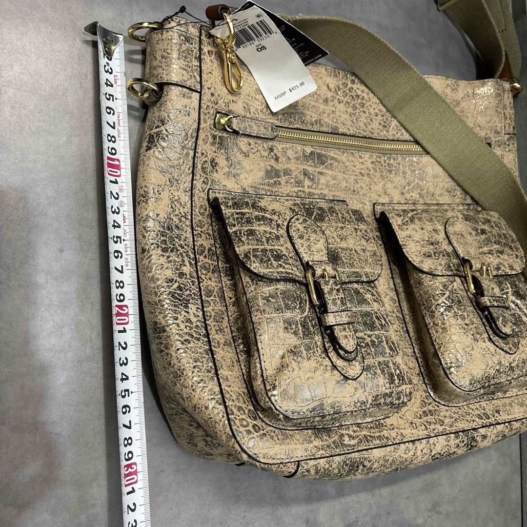 Ralph Lauren - ラルフローレン ショルダーバック 本革 型押しの Ralph Lauren - ラルフローレン ショルダーバック 本革 型押しの