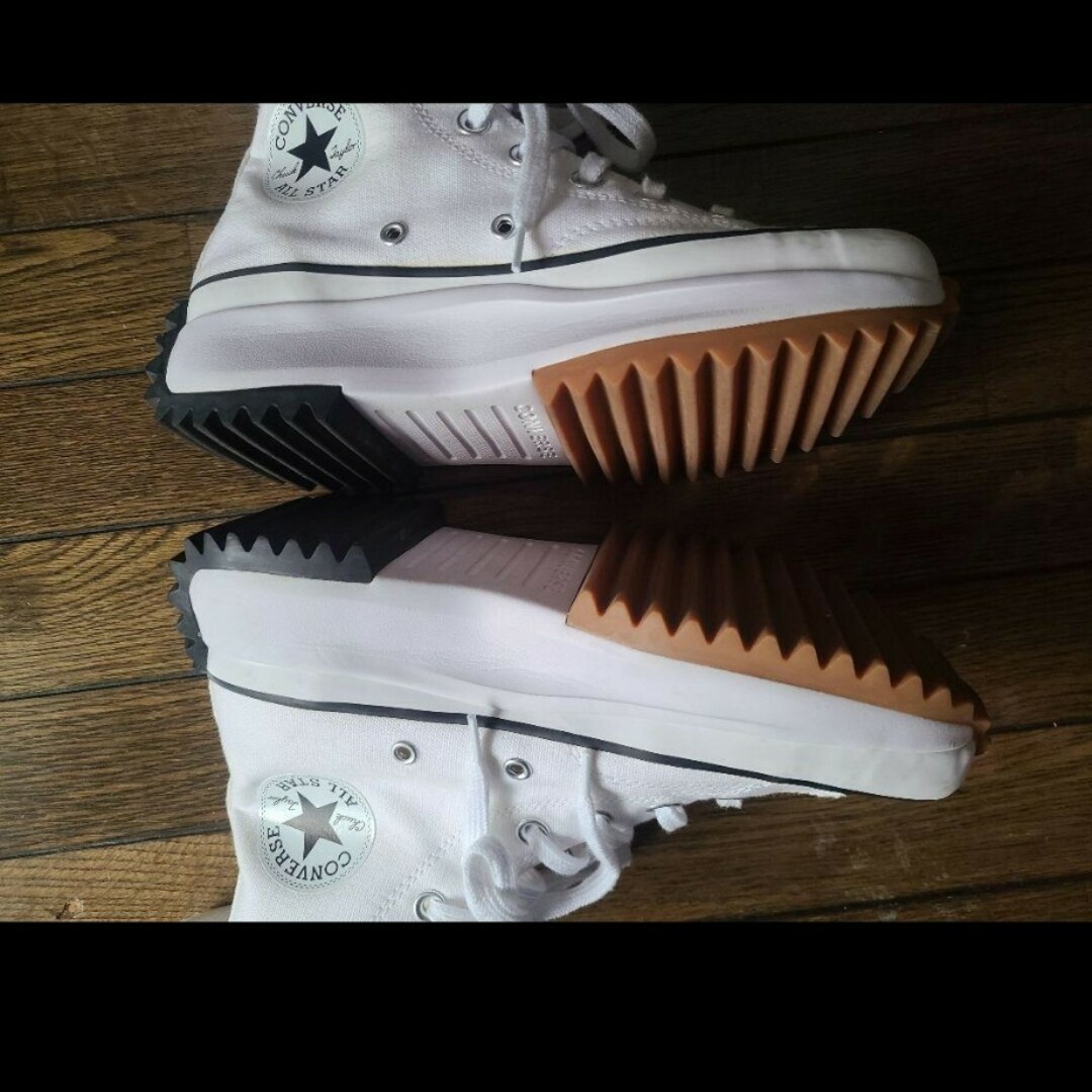 CONVERSE - CONVERSE韓国限定ランスターハイクハイ23cm白厚底の CONVERSE - CONVERSE韓国限定ランスターハイクハイ23cm白厚底の