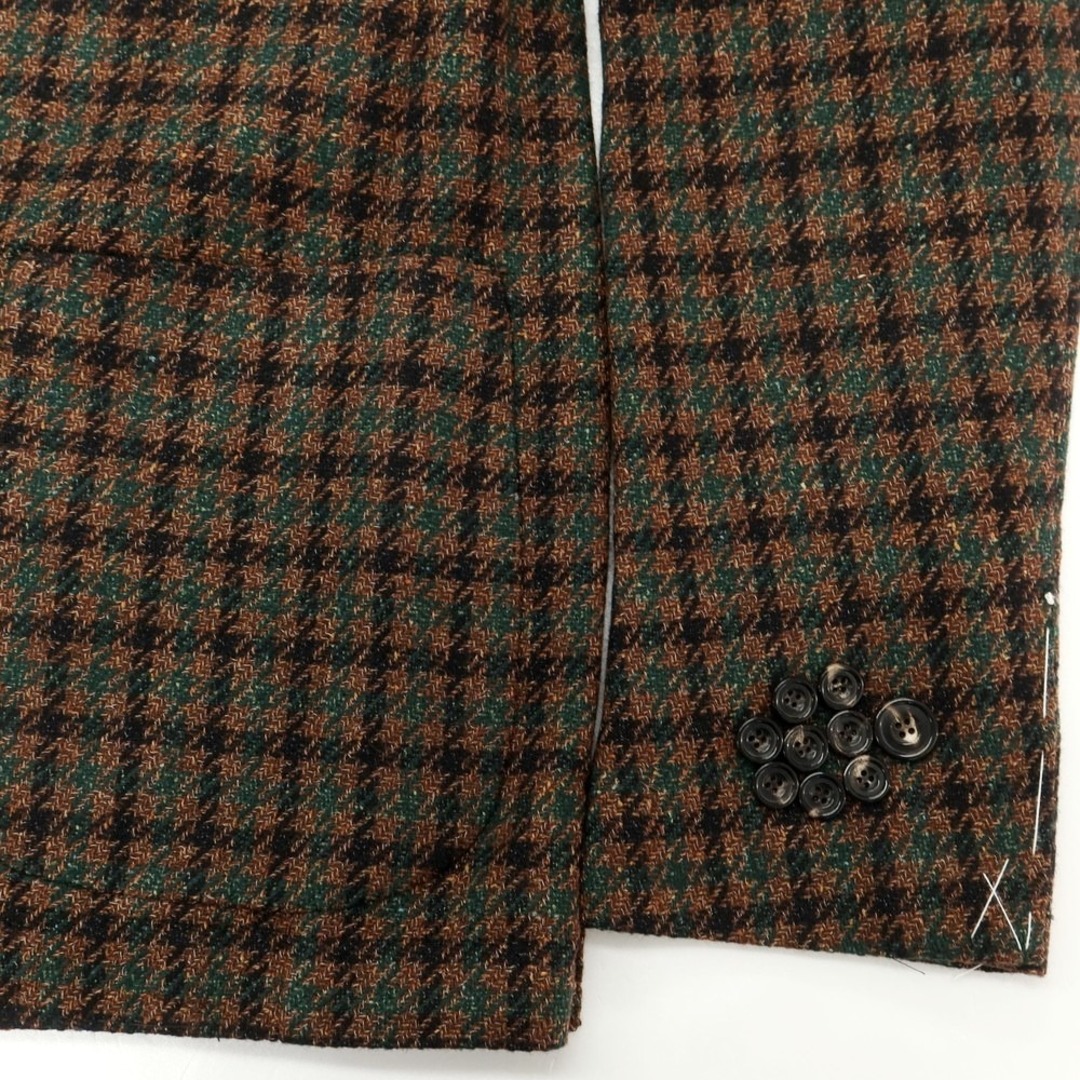 未使用】サルトリオ Sartorio ウールシルク チェック 3つボタン 未使用】サルトリオ Sartorio ウールシルク チェック 3つボタン