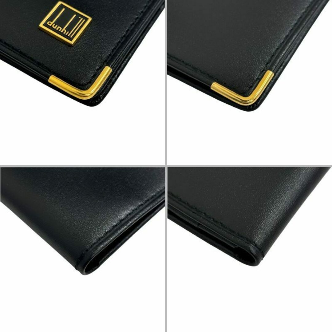 dunhill ダンヒル ロゴプレート ブラック レザー 名刺入れ dunhill ダンヒル ロゴプレート ブラック レザー 名刺入れ