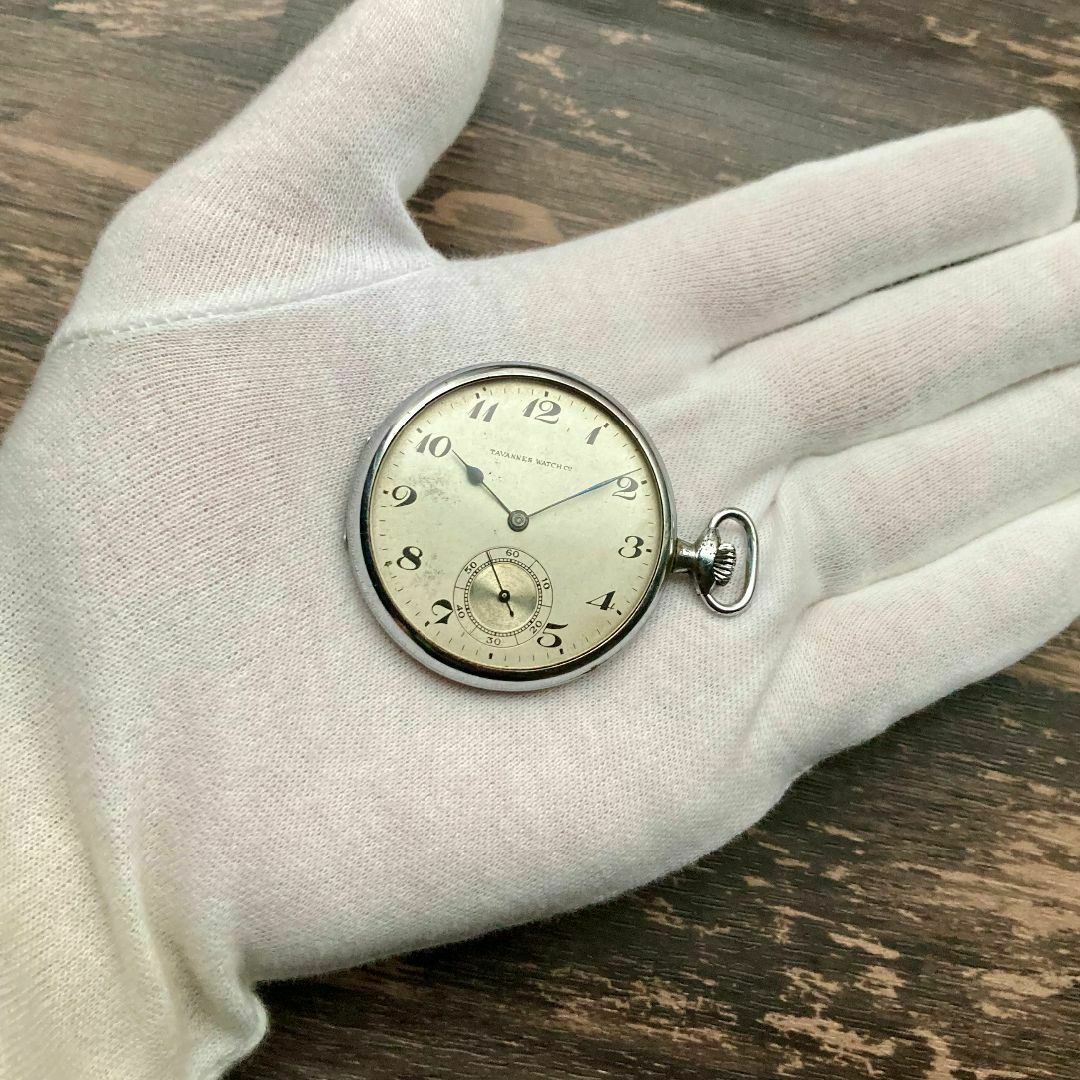 0840298HR【メ便】Tavannes Watch 眠く co 手巻き 懐中時計