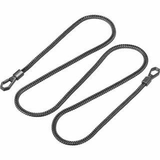 鉄製フラットチェーンストラップ 財布交換アクセサリー 2個バックル(その他)