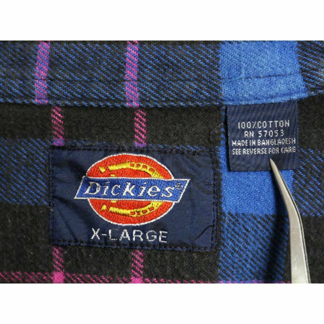 90s ディッキーズ チェック 長袖 ヘビー フランネル シャツ 90s ディッキーズ チェック 長袖 ヘビー フランネル シャツ