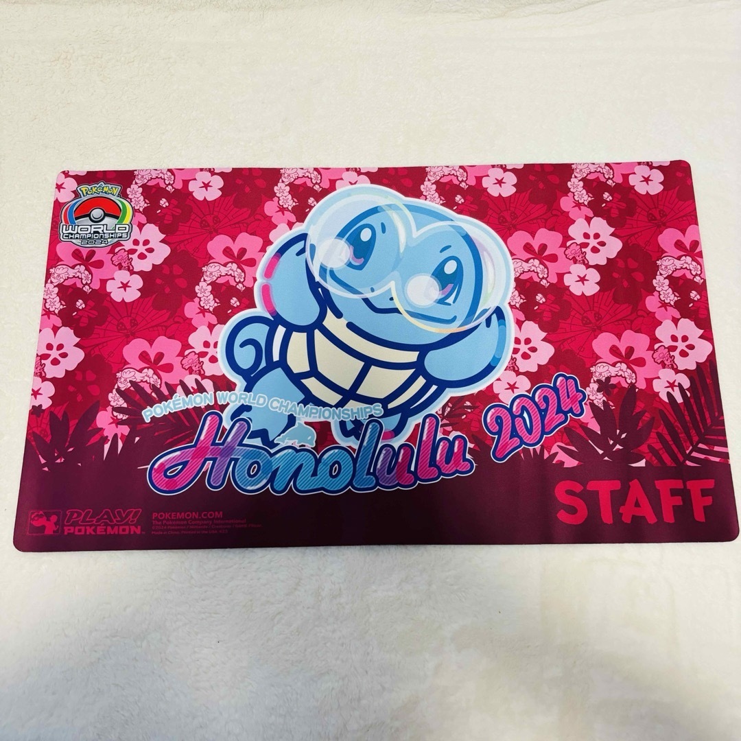ポケモン - WCS2024ホノルル staff 限定 ゼニガメ プレイマット ポケモン - WCS2024ホノルル staff 限定 ゼニガメ プレイマット
