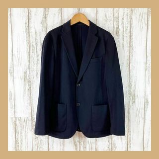 UNIQLO◆ユニクロ（S)　テーラードジャケット　ストレッチ　ネイビー　着回し(その他)