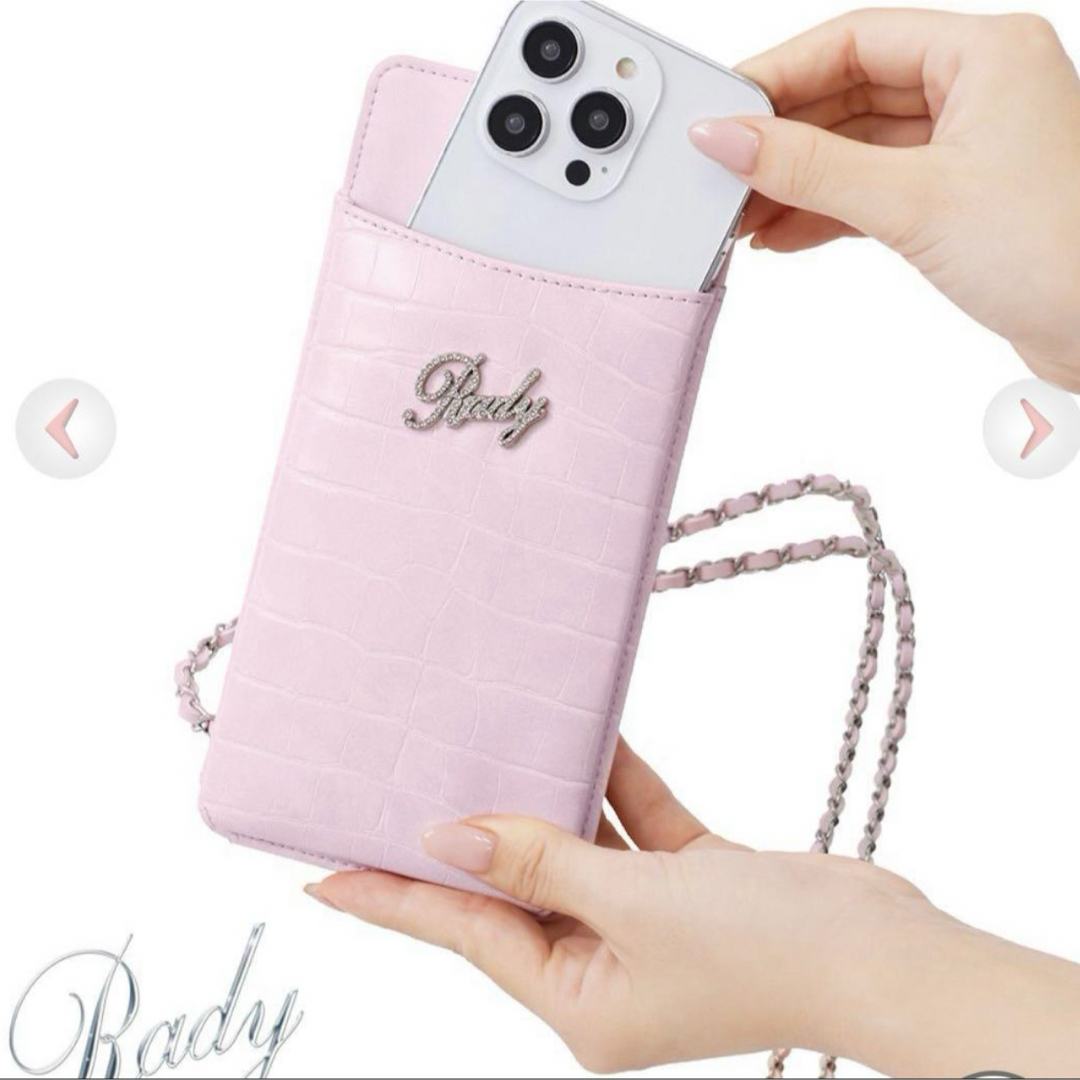 Rady(レディー)のRady クロコスマホポーチ ピンク スマホ/家電/カメラのスマホアクセサリー(iPhoneケース)の商品写真