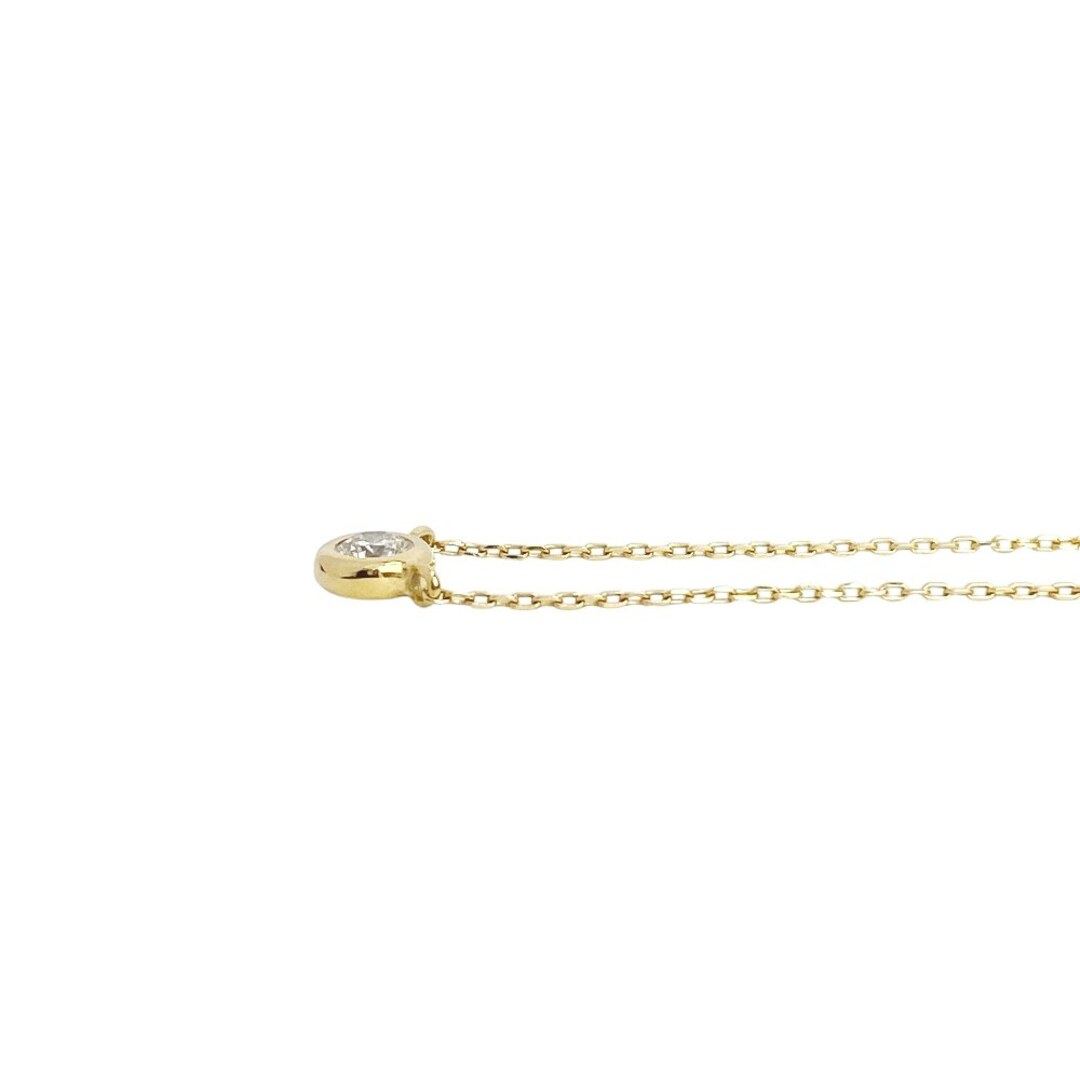 □新同□ カナル 4℃ 一粒ダイヤ ネックレス アクセサリー K18 □新同□ カナル 4℃ 一粒ダイヤ ネックレス アクセサリー K18