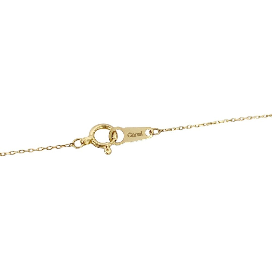 □新同□ カナル 4℃ 一粒ダイヤ ネックレス アクセサリー K18 □新同□ カナル 4℃ 一粒ダイヤ ネックレス アクセサリー K18