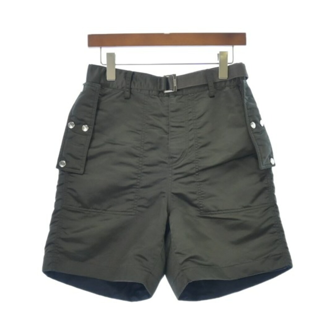 sacai - sacai サカイ ショートパンツ 0(XS位) 緑系 【古着 sacai - sacai サカイ ショートパンツ 0(XS位) 緑系 【古着
