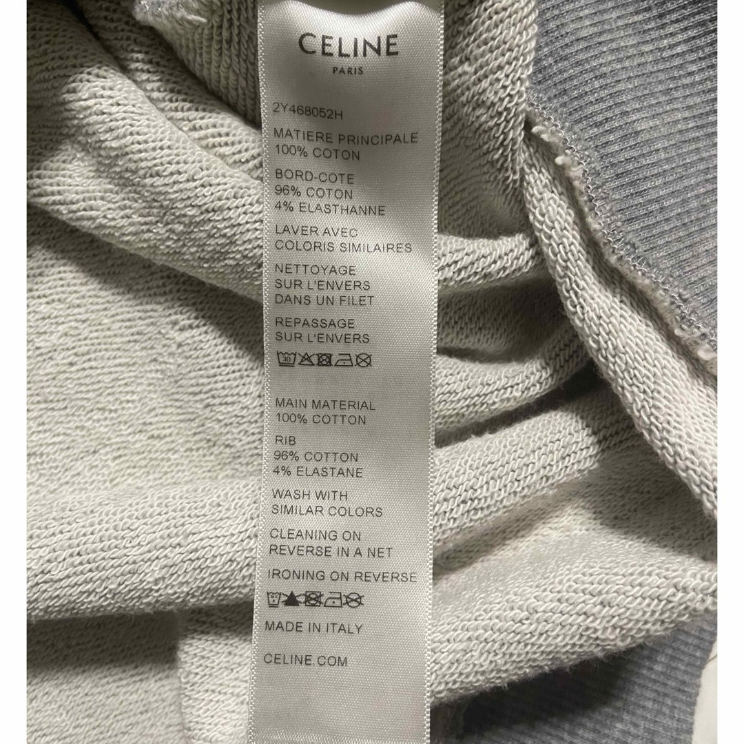 CELINE - CELINE セリーヌ パーカー フーディー ライトグレーの CELINE - CELINE セリーヌ パーカー フーディー ライトグレーの