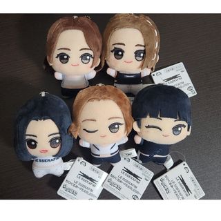 ① LE SSERAFIM ちびぐるみ〜FEARLESS〜 5点セット(キャラクターグッズ)