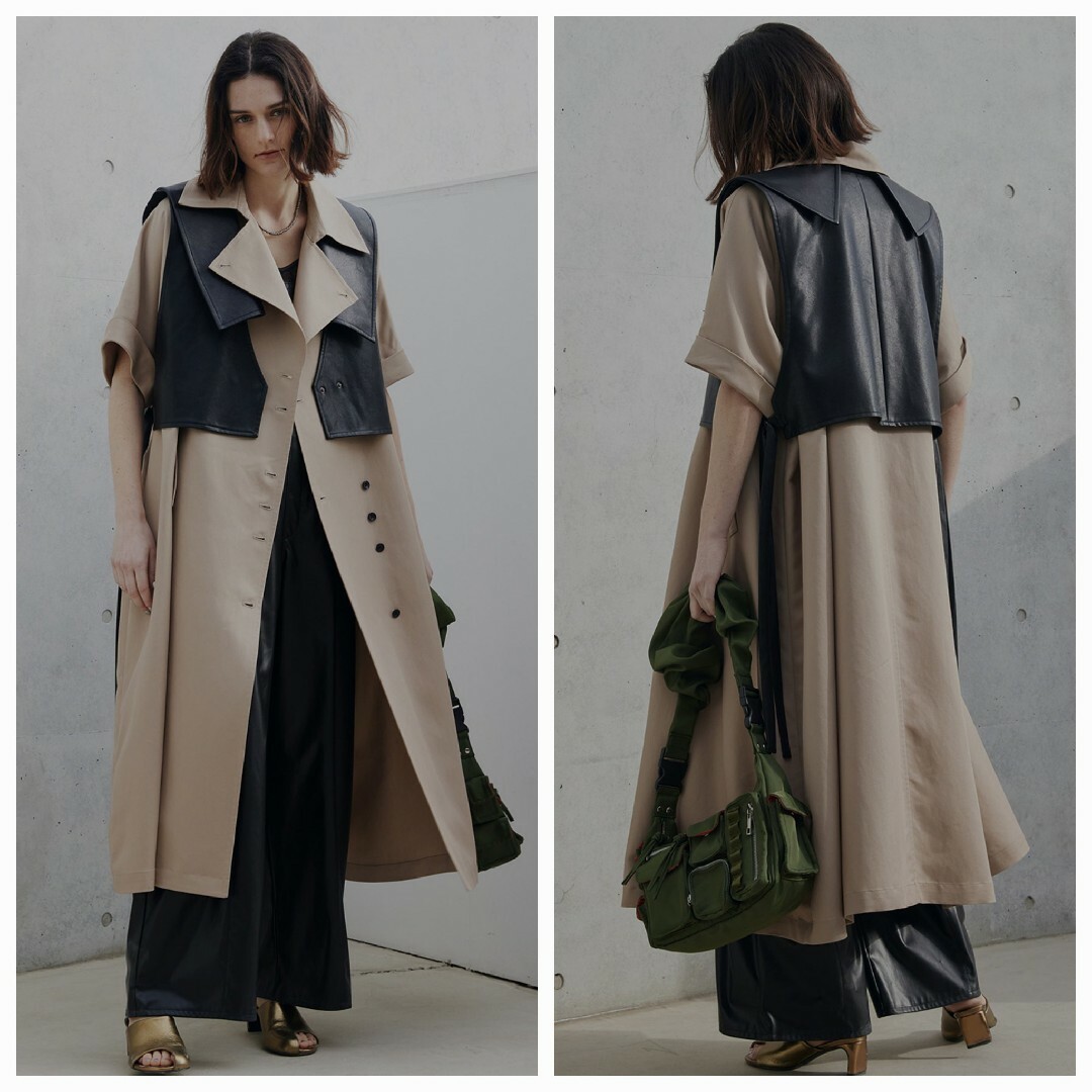 Ameri VINTAGE - AmeriVINTAGE TRENCH MULTI WAY LONG VESTの