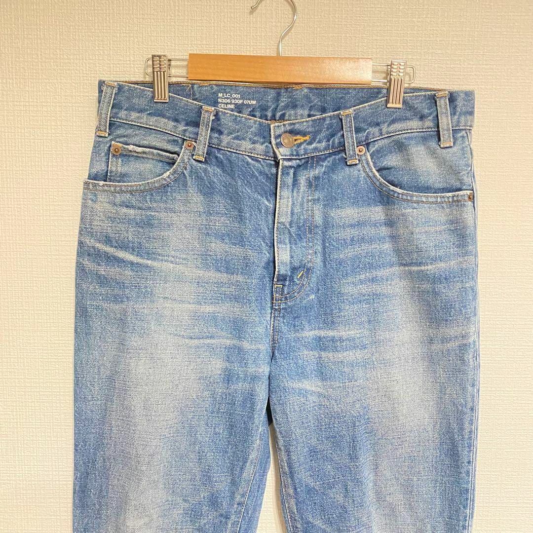セリーヌ】ユニオンウォッシュストレートデニムパンツ 日本製 セリーヌ】ユニオンウォッシュストレートデニムパンツ 日本製