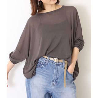 スローブイエナ(SLOBE IENA)のSLOBE IENA コットンシルクビッグプルオーバー(カットソー(長袖/七分))