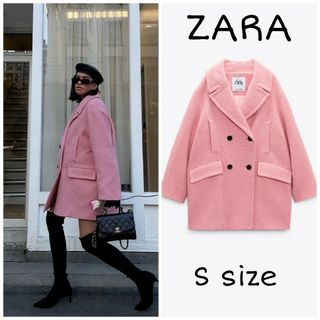 ZARA - ZARA オーバーサイズ仕様ダブルブレストコート Sサイズ ZARA - ZARA オーバーサイズ仕様ダブルブレストコート Sサイズ