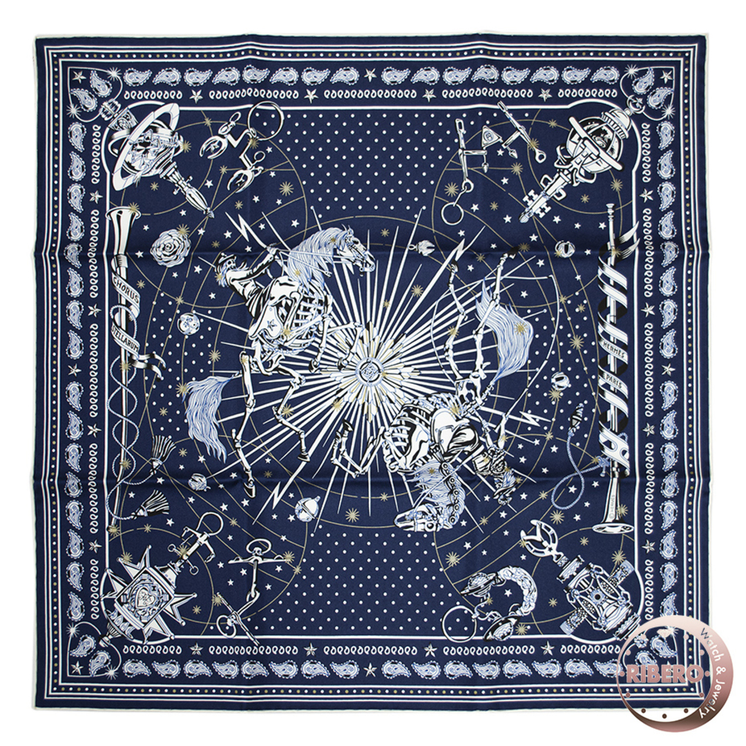 HERMES - 【未使用】HERMES エルメス Chorus Stellarum Bandana HERMES - 【未使用】HERMES エルメス Chorus Stellarum Bandana
