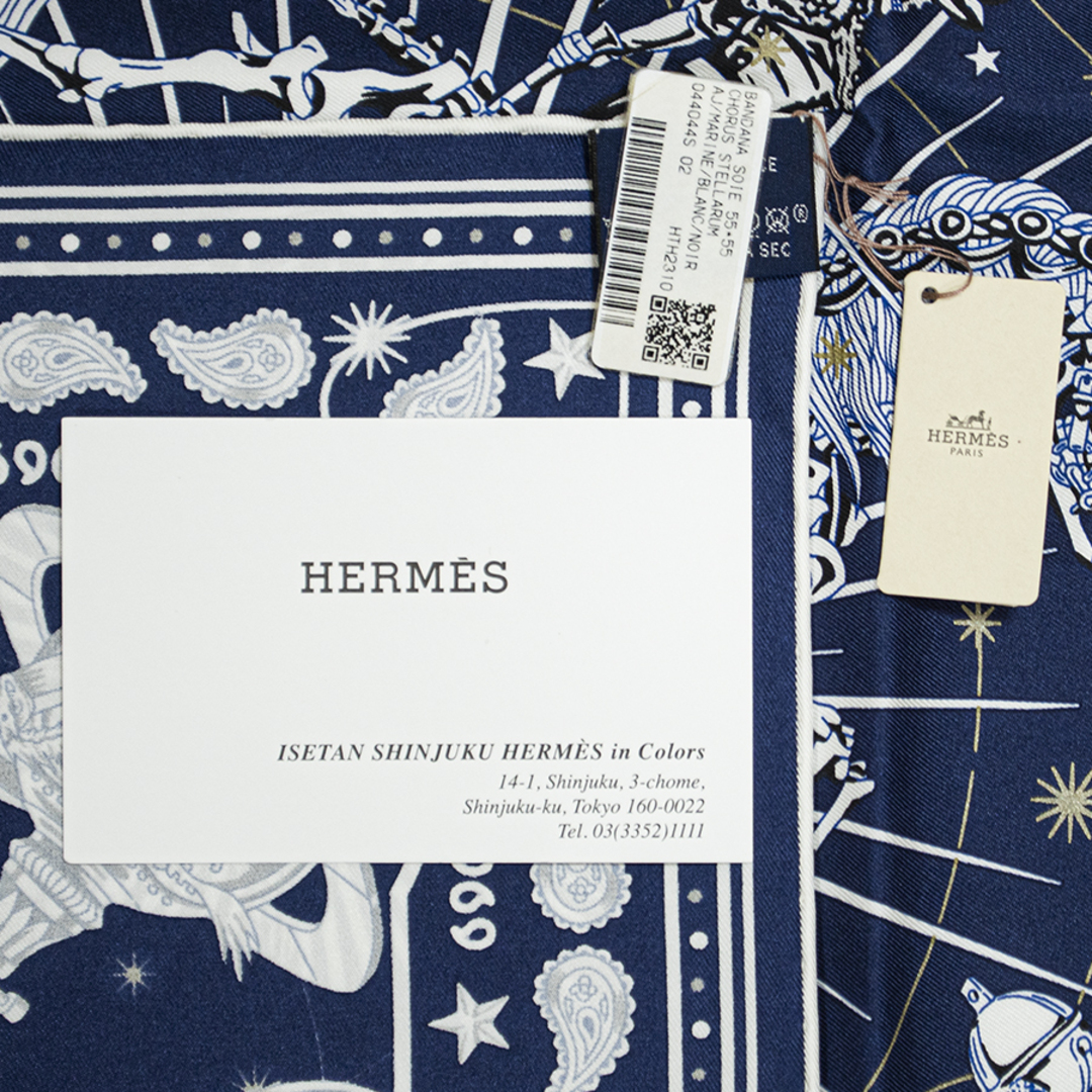 HERMES - 【未使用】HERMES エルメス Chorus Stellarum Bandana HERMES - 【未使用】HERMES エルメス Chorus Stellarum Bandana