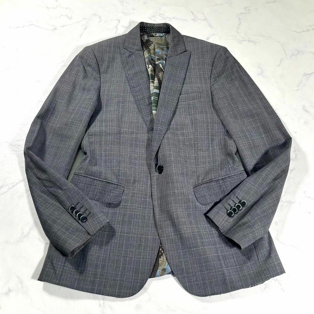 極美品】ETRO エトロ ペイズリー柄 1Bシングル テーラードジャケット 極美品】ETRO エトロ ペイズリー柄 1Bシングル テーラードジャケット