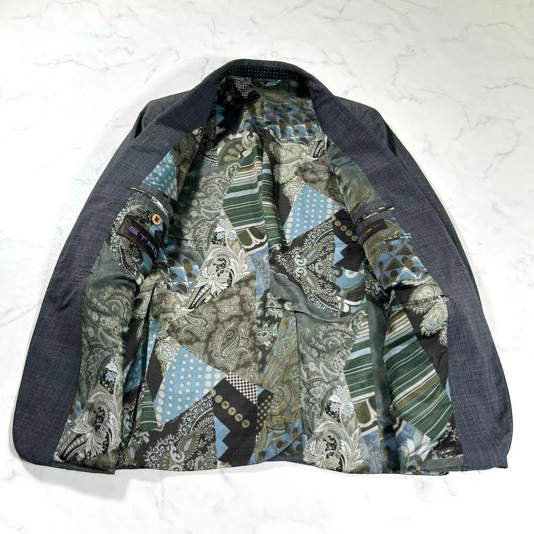 極美品】ETRO エトロ ペイズリー柄 1Bシングル テーラードジャケット 極美品】ETRO エトロ ペイズリー柄 1Bシングル テーラードジャケット