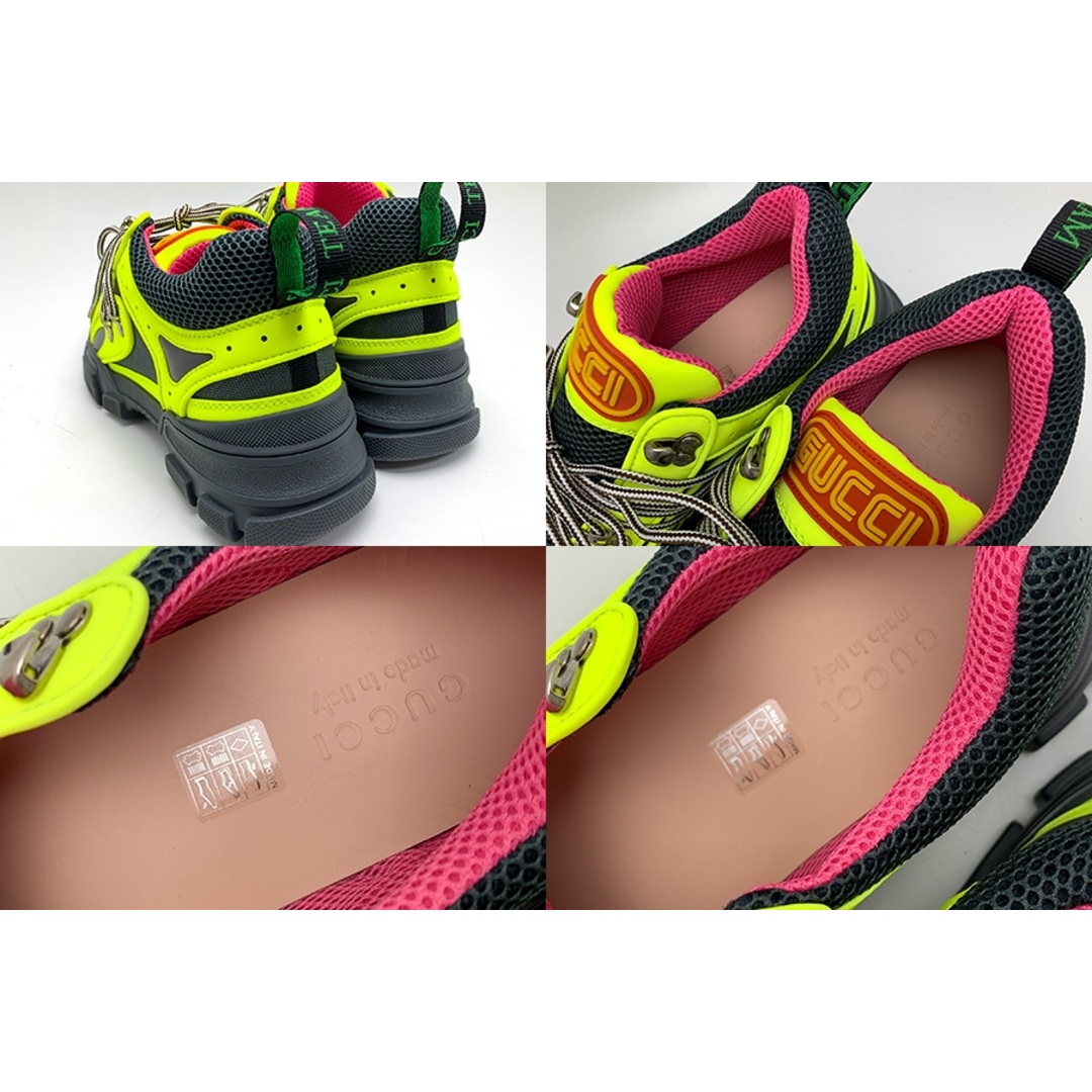 GUCCI - GUCCI グッチ イエロー系 蛍光 黄色 フラッシュトレック GUCCI - GUCCI グッチ イエロー系 蛍光 黄色 フラッシュトレック