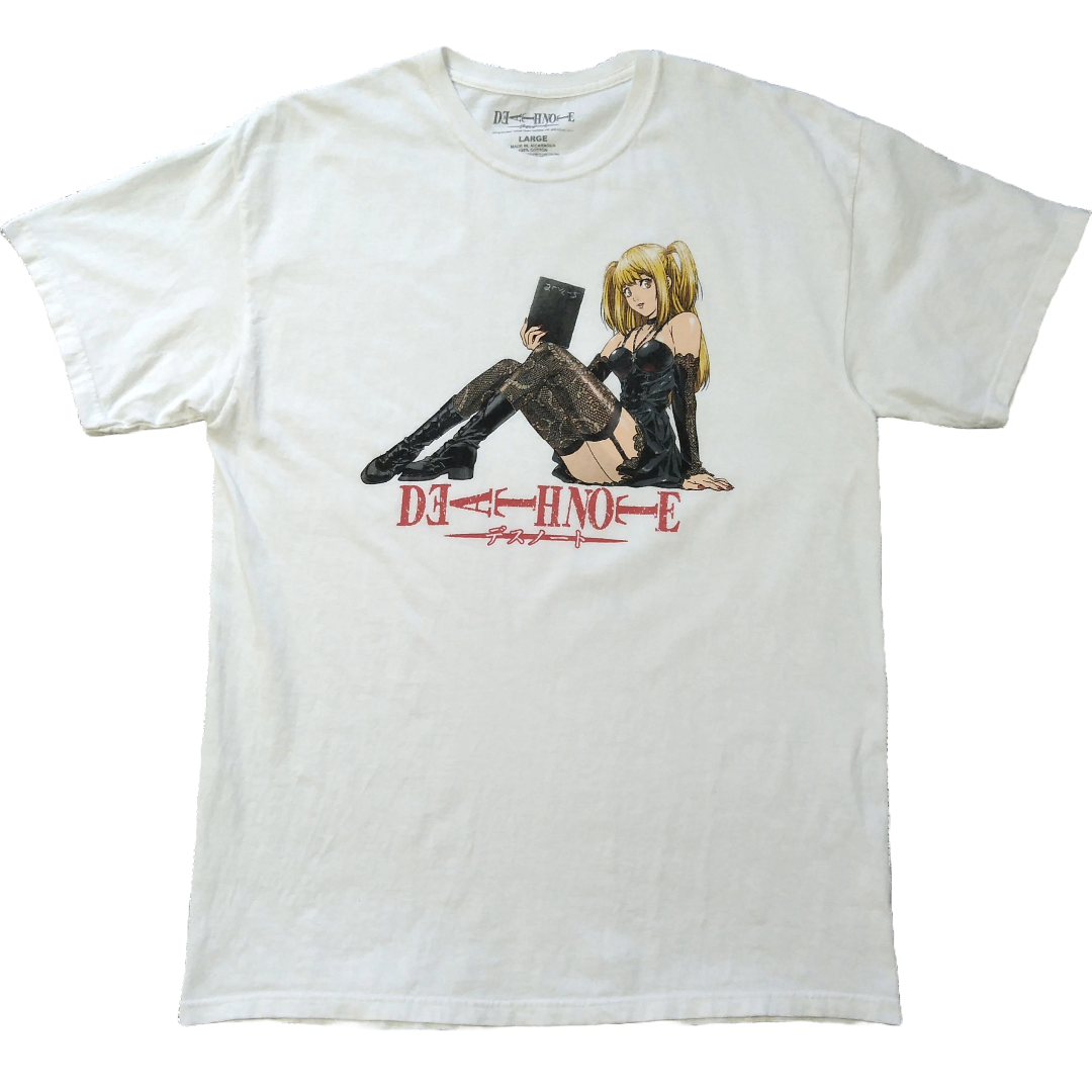 古着 デスノート Tシャツ L 白 弥海砂 ミサミサ アニメT 海外 古着 デスノート Tシャツ L 白 弥海砂 ミサミサ アニメT 海外